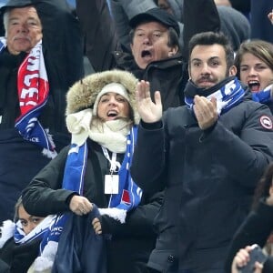 Laurent Ournac et sa femme Ludivine - Match de qualification de la coupe du monde de football 2018, France contre Suède au Stade de France à Saint-Denis, France, le 11 novembre 2016. © Cyril Moreau/Bestimage