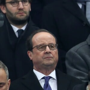 Le président de la République François Hollande - Match de qualification de la coupe du monde de football 2018, France contre Suède au Stade de France à Saint-Denis, France, le 11 novembre 2016. © Cyril Moreau/Bestimage