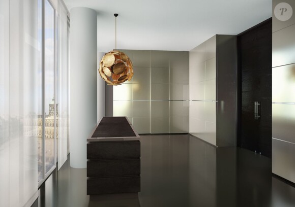 Exclusif - Illustrations de l'appartement le plus cher d'Amsterdam que Justin Bieber vient d'acheter 24,5 millions d'euros le 28 octobre 2016. L'appartement, aménagé par l'architecte Cees Van Dam, est mitoyen du Grand Hôtel Krasnapolsky. De l'autre côté du square ce trouve le palais royal. Justin Bieber sera donc un proche voisin du roi et de la reine des Pays-Bas.