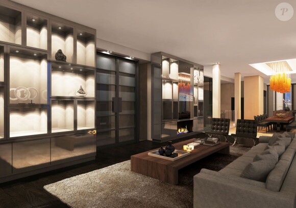 Exclusif - Illustrations de l'appartement le plus cher d'Amsterdam que Justin Bieber vient d'acheter 24,5 millions d'euros le 28 octobre 2016. L'appartement, aménagé par l'architecte Cees Van Dam, est mitoyen du Grand Hôtel Krasnapolsky. De l'autre côté du square ce trouve le palais royal. Justin Bieber sera donc un proche voisin du roi et de la reine des Pays-Bas.