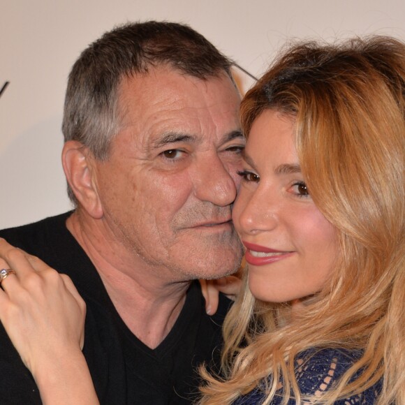 Jean-Marie Bigard et sa femme Lola Marois - Avant première du film "Un + Une" de Claude Lelouch à l'UGC Normandie à Paris le 23 novembre 2015.23/11/2015 - Paris