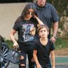 Kourtney Kardashian et son fils Mason dans les rues de Los Angeles, le 15 novembre 2016