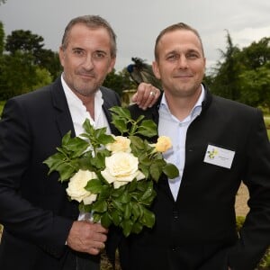 Exclusif - Baptême de la rose "Christophe Dechavanne" au Parc de Bagatelle à Paris le 16 juin 2016.