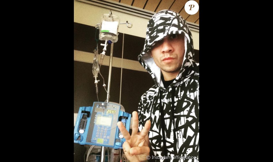 Taboo des Black Eyed Peas lors de sa chimiothérapie, il y a deux ans. Il s&#039;est battu contre un cancer des testicules. Photo publiée sur Instagram le 17 novembre 2016