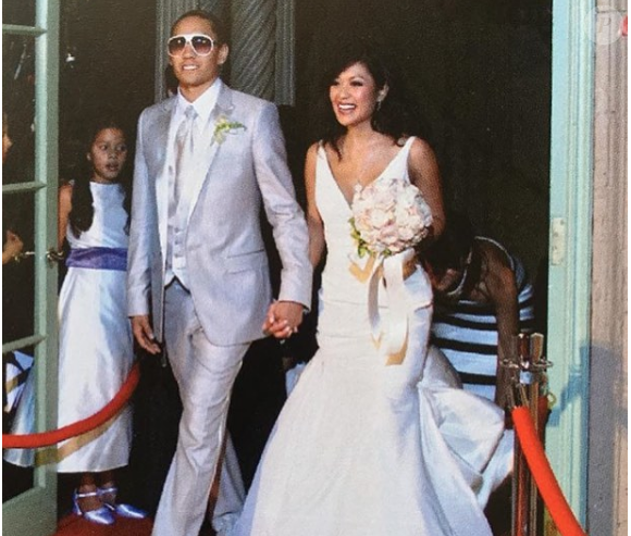 Taboo des Black Eyed Peas, le jour de son mariage avec Jaymie. Photo publiée sur Instagram, en octobre 2016