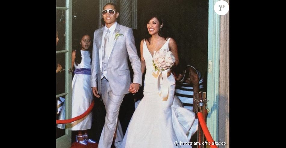 Taboo des Black Eyed Peas, le jour de son mariage avec Jaymie. Photo publiée sur Instagram, en octobre 2016