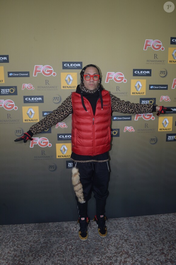 Taboo des Black Eyed Peas à la Soiree Radio FG au Grand Palais a Paris, le 21 fevrier 2013.