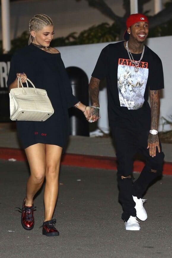 Kylie Jenner et son petit-ami Tyga à Los Angeles le 1er novembre 2016.