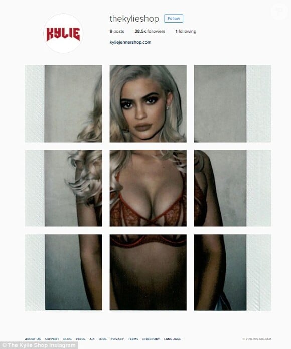 La nouveau projet secret de Kylie Jenner... Photo Instagram - novembre 2016.