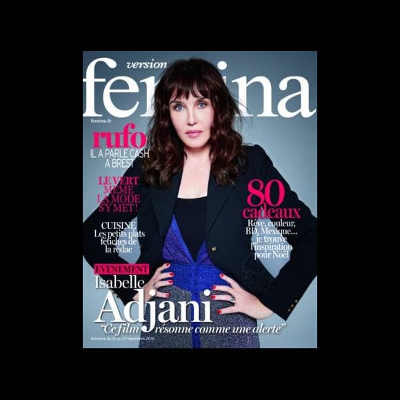 Couverture de Version Femina, supplément du JDD du 20 novembre 2016.