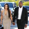 Kim Kardashian et Kanye West à Simi Valley, Los Angeles, le 23 septembre 2016.