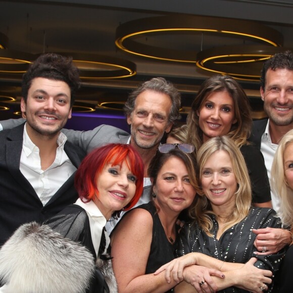 Exclusif - Kev Adams, Stéphane Freiss, Caroline Ithurbide, son compagnon Boris Ehrgott, Muriel Hattab, Léa Drucker, Martine Vidal, Firmine Richard et Xavier Vidal - Dîner de gala au profit de l'association "Princesse Margot", dont Muriel Hattab est la présidente et qui a été créée après le décès de sa fille, au Pavillon Royal à Paris. Le 14 Novembre 2016. © Denis Guignebourg / BestImage