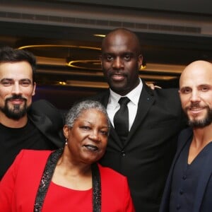 Exclusif - Damien Sargue, Firmine Richard, Pascal Gentil et David Ban - Dîner de gala au profit de l'association "Princesse Margot", dont Muriel Hattab est la présidente et qui a été créée après le décès de sa fille, au Pavillon Royal à Paris. Le 14 Novembre 2016. © Denis Guignebourg / BestImage