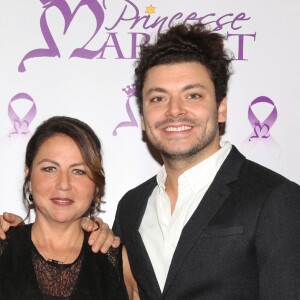 Exclusif - Stéphane Freiss, Muriel Hattab et Kev Adams - Dîner de gala au profit de l'association "Princesse Margot", dont Muriel Hattab est la présidente et qui a été créée après le décès de sa fille, au Pavillon Royal à Paris. Le 14 Novembre 2016. © Denis Guignebourg / BestImage