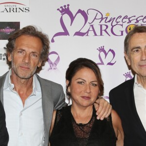 Exclusif - Kev Adams, Stéphane Freiss, Muriel Hattab et Alain Chamfort - Dîner de gala au profit de l'association "Princesse Margot", dont Muriel Hattab est la présidente et qui a été créée après le décès de sa fille, au Pavillon Royal à Paris. Le 14 Novembre 2016. © Denis Guignebourg / BestImage