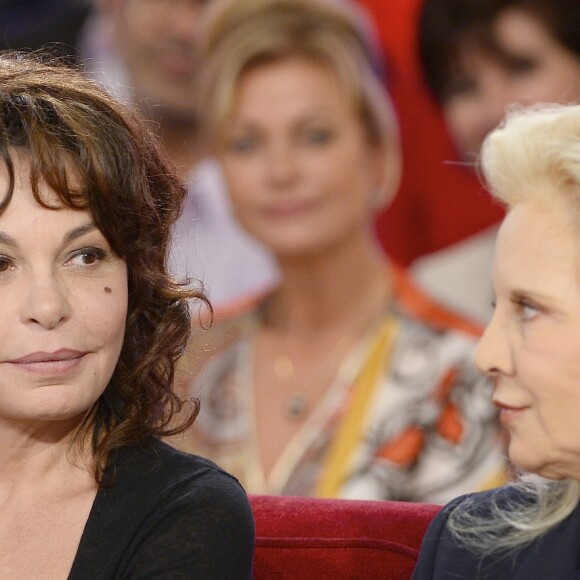 Isabelle Mergault et Sylvie Vartan - Enregistrement de l'émission "Vivement Dimanche" à Paris le 16 Septembre 2015.