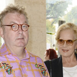 Dominique Besnehard et Sylvie Vartan - Remise des prix lors de la 7ème édition du Festival du film francophone d'Angoulême, le 26 août 2014.