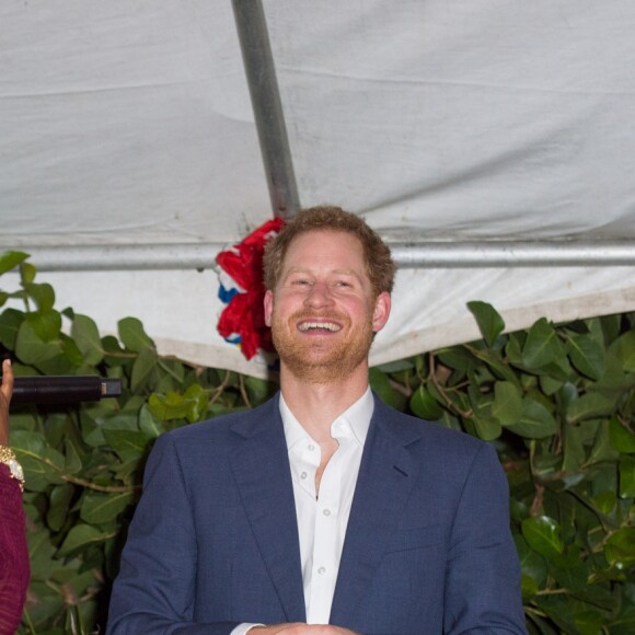 Le prince Harry lors d'une réception organisée par le premier ministre à Antigua, à l'occasion de son voyage officiel de 15 jours dans les Caraïbes. Le 21 novembre 2016  21 November 2016. Prince Harry attends an official function with the Prime Minister of Antigua, Gaston Browne, during his tour of the Caribbean21/11/2016 - 