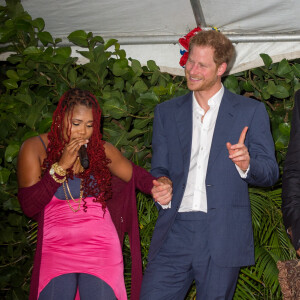 Le prince Harry lors d'une réception organisée par le premier ministre à Antigua, à l'occasion de son voyage officiel de 15 jours dans les Caraïbes. Le 21 novembre 2016  21 November 2016. Prince Harry attends an official function with the Prime Minister of Antigua, Gaston Browne, during his tour of the Caribbean21/11/2016 - 