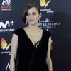 Marion Cotillard (Robe Armani Privé) enceinte lors de la première de "Alliés" (Allied) au cinéma Callao à Madrid, Espagne, le 22 novembre 2016.