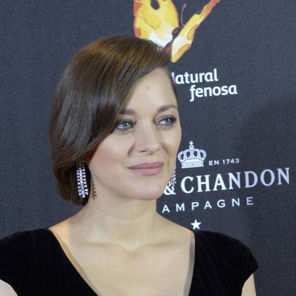 Marion Cotillard enceinte lors de la première de "Alliés" (Allied) à Madrid, Espagne, le 22 novembre 2016.