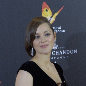 Marion Cotillard enceinte lors de la première de "Alliés" (Allied) à Madrid, Espagne, le 22 novembre 2016.