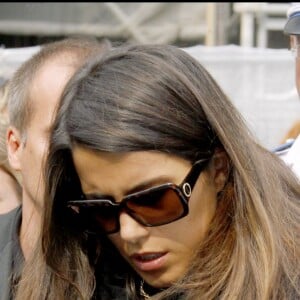 Karine Ferri aux obsèques de Grégory Lemarchal le 3 mai 2007 à Chambéry.