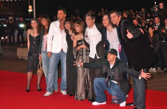 Les candidats de "La Star Academy 4" arrive aux NRJ Music Awards, à Cannes, le 22 janvier 2005.