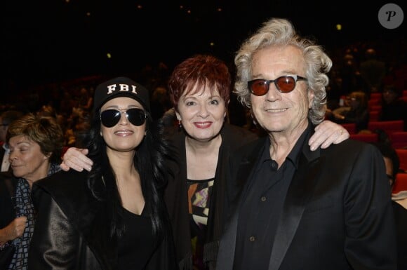 Exclusif - La chanteuse Lââm, Fabienne Thibeault et Luc Plamondon lors de la générale de la comédie musicale Notre-Dame de Paris au Palais des Congrès à Paris le 24 novembre 2016. © Patrick Carpentier/Bestimage