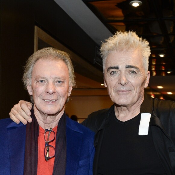 Exclusif - Herbert Léonard et Daniel Lavoie lors de la générale de la comédie musicale Notre-Dame de Paris au Palais des Congrès à Paris le 24 novembre 2016. © Patrick Carpentier/Bestimage