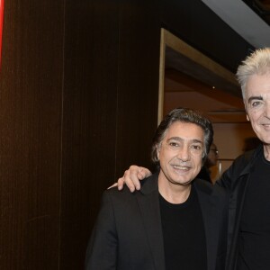 Exclusif - Frédéric François et Daniel Lavoie lors de la générale de la comédie musicale Notre-Dame de Paris au Palais des Congrès à Paris le 24 novembre 2016. © Patrick Carpentier/Bestimage