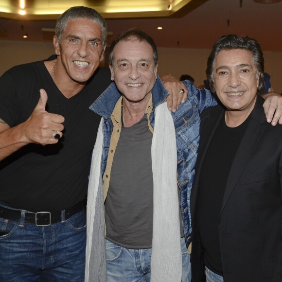 Exclusif - Samy Naceri, Félix Gray et Frédéric François lors de la générale de la comédie musicale Notre-Dame de Paris au Palais des Congrès à Paris le 24 novembre 2016. © Patrick Carpentier/Bestimage