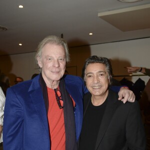 Exclusif - Herbert Léonard et Frédéric François lors de la générale de la comédie musicale Notre-Dame de Paris au Palais des Congrès à Paris le 24 novembre 2016. © Patrick Carpentier/Bestimage