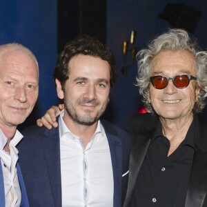 Exclusif - Pascal Broussot (directeur des spectacles de M6), Nicolas Talar, et Luc Plamondon - After Show de la générale de la comédie musicale "Notre-Dame de Paris" au Manko-Paris (restaurant-cabaret de Garou) le 24 novembre 2016. © Patrick Carpentier/Bestimage