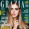 Chiara Ferragni en couverture du magazine Grazia, semaine du 25 novembre au 1er décembre. Photo par Thomas Nutzl.