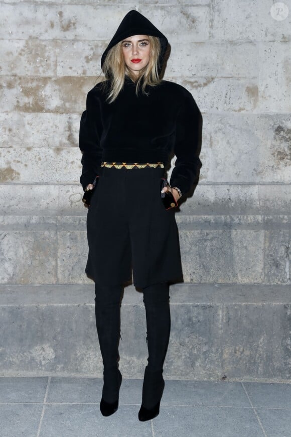 Chiara Ferragni - Défilé de mode prêt-à-porter printemps-été 2017 "Givenchy" à Paris. Le 2 octobre 2016 © Olivier Borde / Bestimage