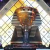 Rihanna en concert au Wireless Fesitval à Londres. La pyramide la scène, un design dicté par les Illuminati ? Juillet 2012.
