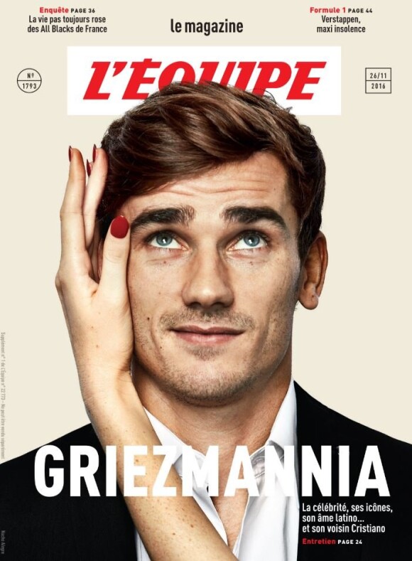 Couverture de L'Equipe Magazine avec Antoine Griezmann.