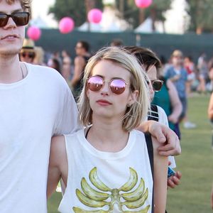Emma Roberts, Evan Peters - People au 3ème jour du festival de musique Coachella à Indio. Le 13 avril 2014