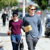 Emma Roberts et Evan Peters sont allés déjeuner à Los Angeles, le 20 mars 2014