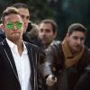 Le footballeur Neymar sort du palais de justice de Madrid, le 2 février 2016, où il était cité a comparaître devant un juge d'instruction en vue de son inculpation d'escroquerie.