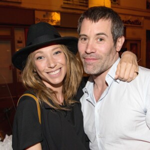 Exclusif - Laura Smet - L'acteur et réalisateur Jalil Lespert fête ses 40 ans au restaurant l'Oiseau à Paris le 3 juin 2016.