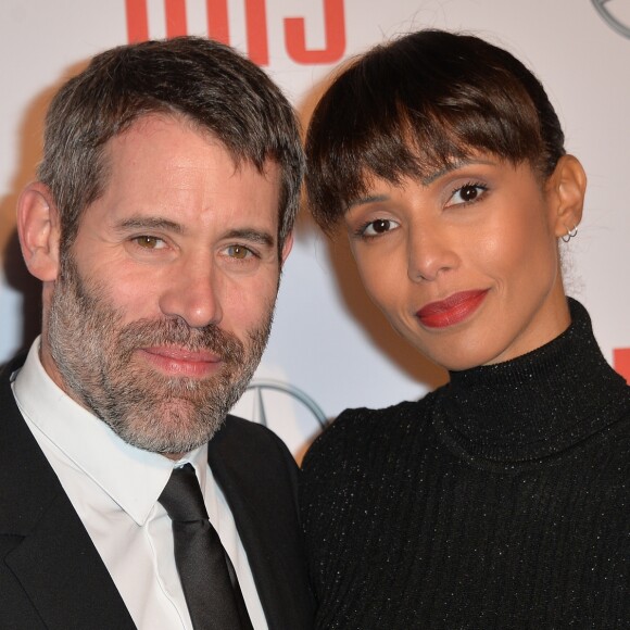 Sonia Rolland et son compagnon Jalil Lespert - Avant-première du film "Iris" au cinéma Gaumont Champs-Elysées à Paris, le 14 novembre 2016. © Veeren/Bestimage
