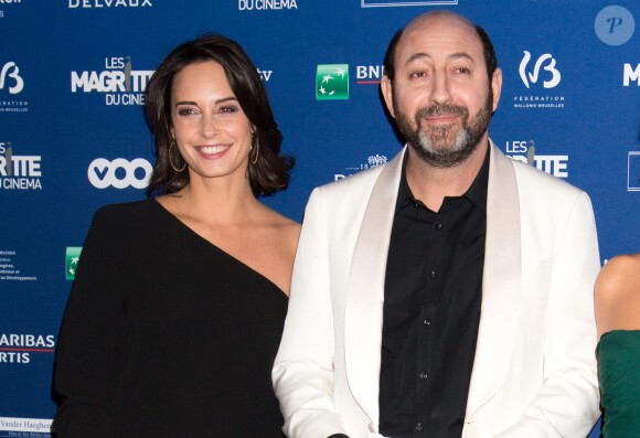 Kad Merad et sa compagne Julia Vignali - 6e édition de la cérémonie des Magritte du cinéma à Bruxelles en Belgique le 6 février 2016.