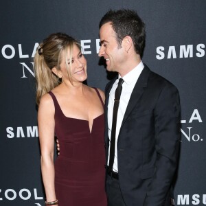 Justin Theroux et sa femme Jennifer Aniston - Première de "Zoolander 2" à New York le 9 février 2016.
