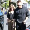 Hilary Duff et son compagnon Jason Walsh sont allés déjeuner chez Fred Segal à West Hollywood, le 3 novembre 2016