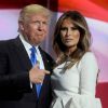 Donald Trump et sa femme Melania Trump lors du 1er jour de la convention républicaine à Cleveland, le 18 juillet 2016.