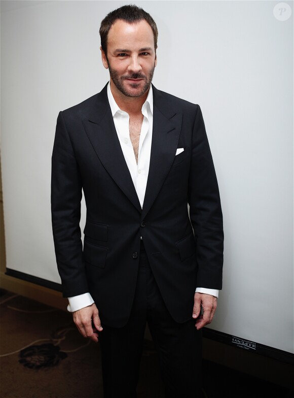 Tom Ford, en conférence de presse pour le film "Nocturnal Animals". Le 28 octobre 2016 au Four Seasons Hotel, à Beverly Hills.