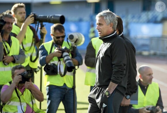 L'entraîneur de Manchester United Jose Mourinho - Match amical de football entre Manchester United et Galatasaray au stade Ullevi à Göteborg, Suède, le 30 juillet 2016.