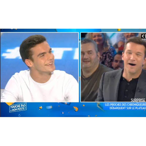 Capucine Anav craque littéralement pour Julien Castaldi dans "TPMP" le 5 décembre 2016 sur C8.